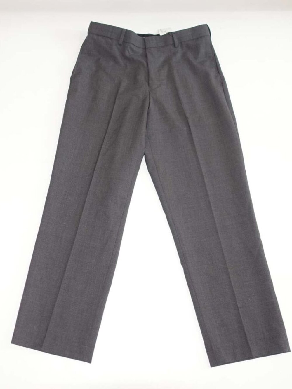Louis Martin Men's Dress Pants 36 x 30 NWT Charcoal Gray Wool Blend Flat Front